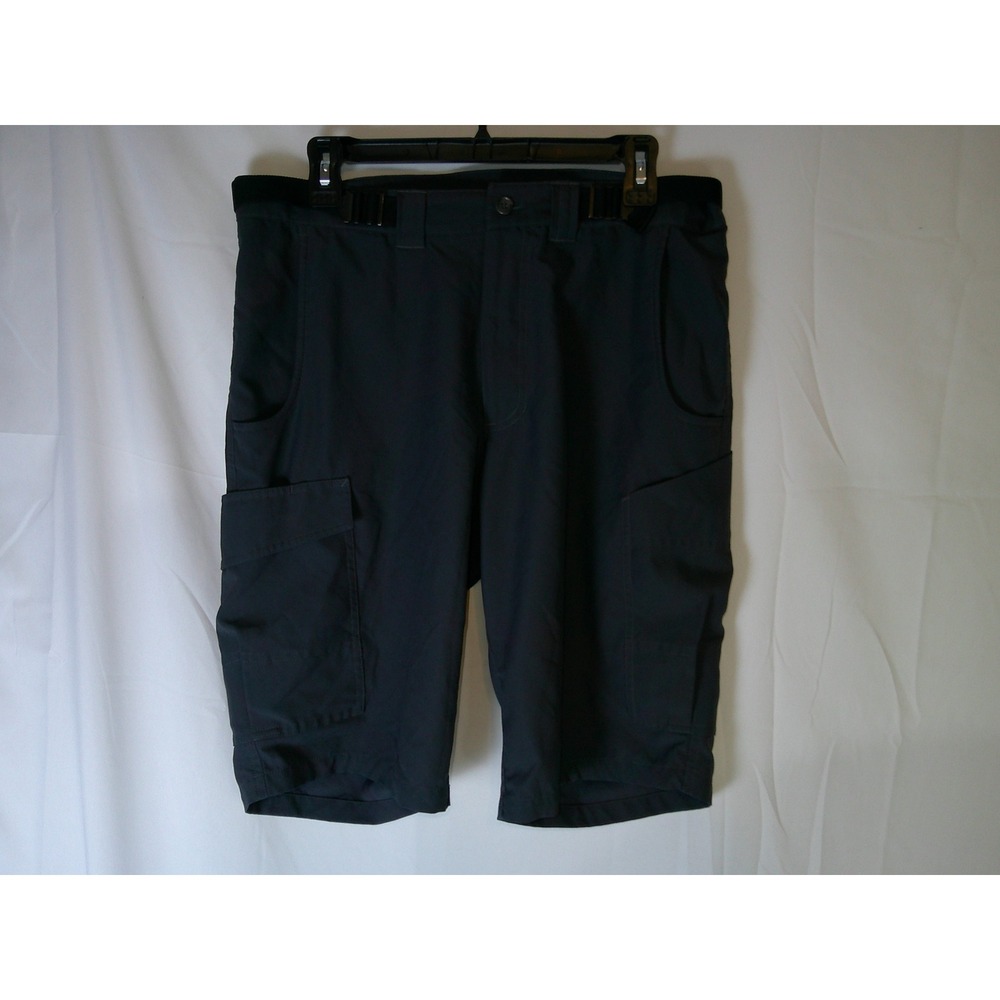 Rare Cintas Coca-Cola Mens Cargo Shorts 34 Charcoal Grey Workwear Utility